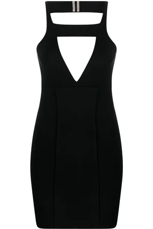 Rick Owens Abito corto con dettaglio cut-out