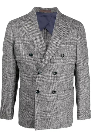 BARBA Blazer con motivo pied-de-poule