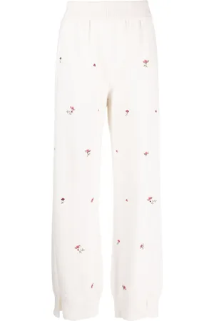 Barrie Pantaloni con ricamo a fiori
