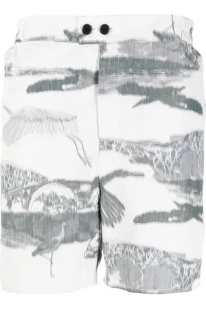 HENRIK VIBSKOV Bermuda con stampa grafica