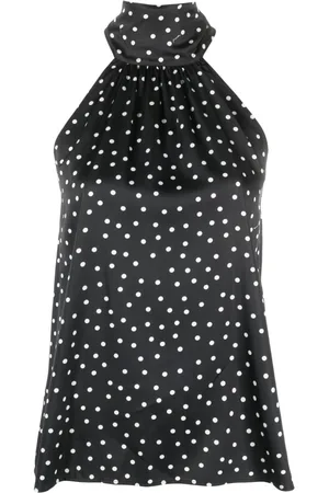 Pinko Top plissettato con scollo all