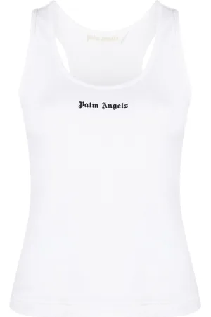 Palm Angels Top a coste con stampa