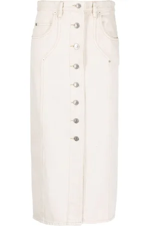 Marant Etoile Gonna midi denim Vandy