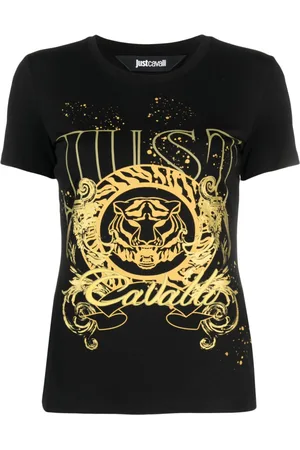 Roberto Cavalli T-shirt con stampa Tiger