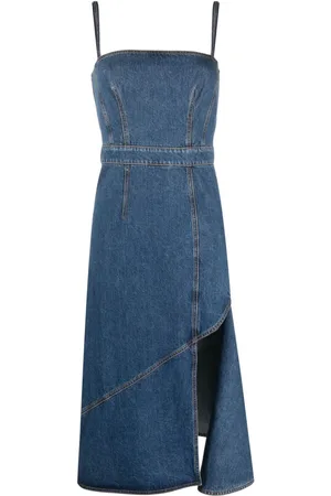 Alexander McQueen Abito midi con spacco