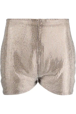 GIUSEPPE DI MORABITO Shorts a vita alta con strass