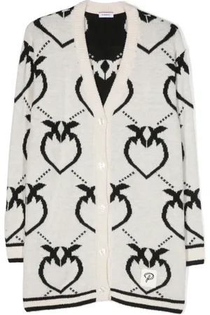 Pinko Cardigan Love Birds con scollo a V