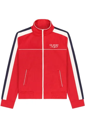 Sporty & Rich Giacca sportiva con zip e dettaglio a righe