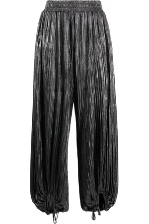 Styland Pantaloni crop con effetto metallizzato