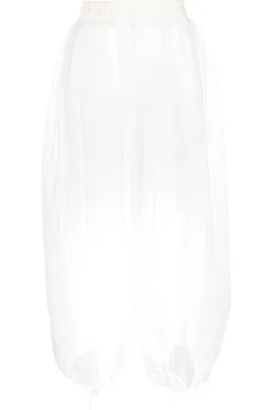 Styland Pantaloni crop semi trasparenti