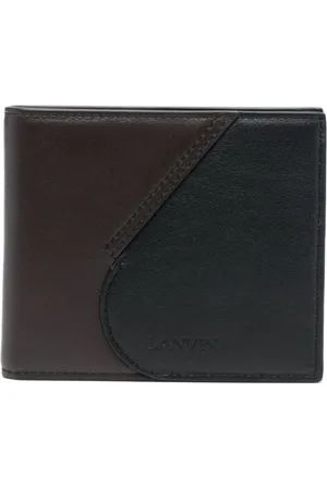 Lanvin Portacarte bicolore in pelle