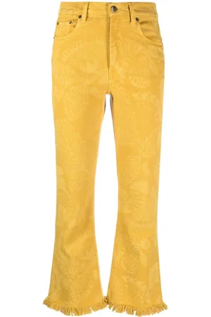 La DoubleJ Jeans crop Fancy con frange
