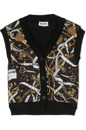Moschino Cardigan con stampa grafica