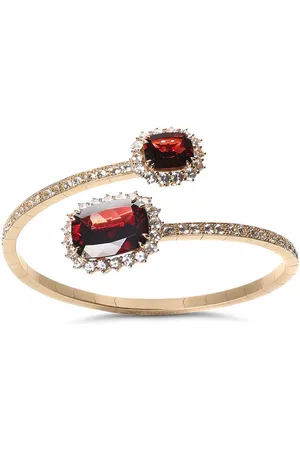 Dolce & Gabbana Bracciale rigido in 18kt Heritage con zaffiro e rodolite