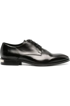 Roberto Cavalli Derby in pelle con placca logo