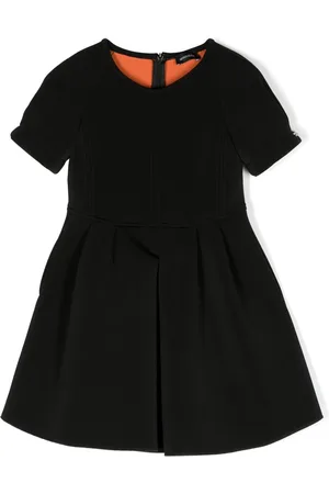 MONNALISA Pleat-detail short-sleeve dress