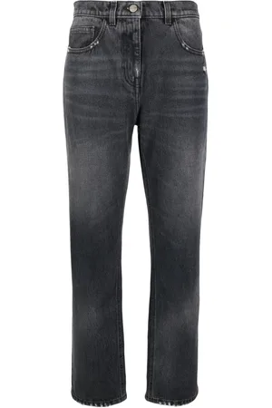 Palm Angels Jeans dritti con effetto vissuto