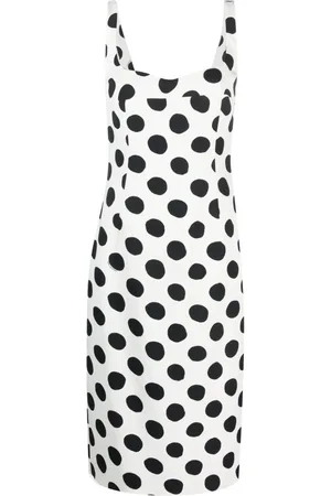 Marni Abito midi smanicato a pois