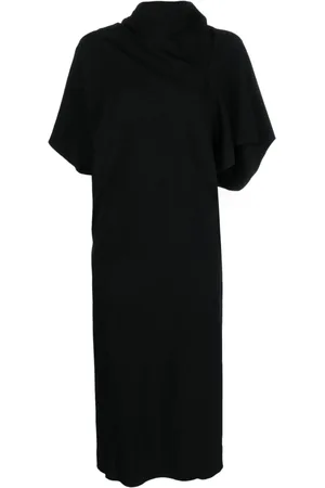 Rick Owens Abito midi a collo alto con dettaglio cut-out