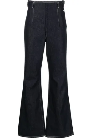 GCDS Jeans svasati con cuciture a contrasto