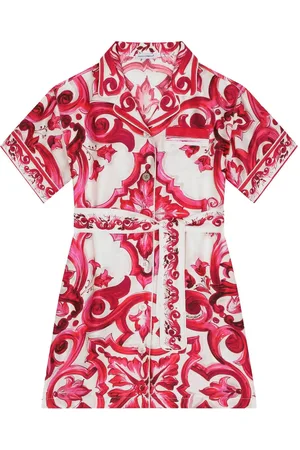 Dolce & Gabbana Chemisier con stampa maioliche