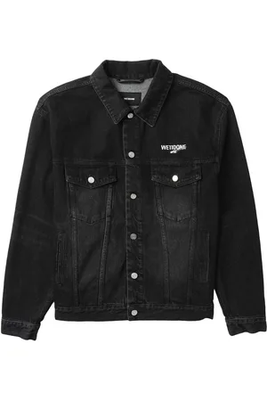 We11 Done Giacca denim con stampa