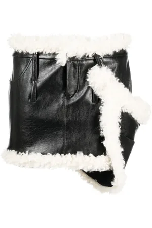 COPERNI Minigonna con bordo in shearling