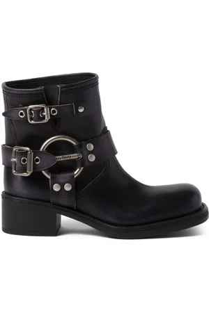 Miu Miu Stivali con effetto vintage