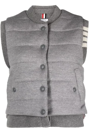 Thom Browne Gilet reversibile con dettagli a 4 righe