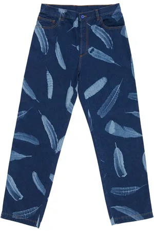 MARCELO BURLON Jeans Feathers dritti