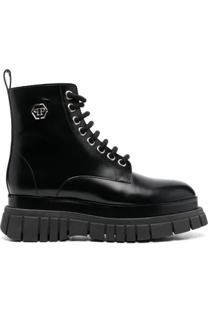 Philipp Plein Stivali Mid Flax Hexagon