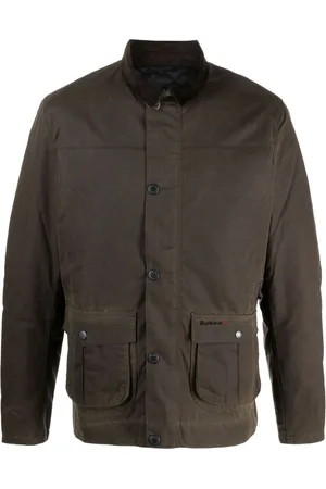 Barbour Giacca Brunden Wax con colletto a coste