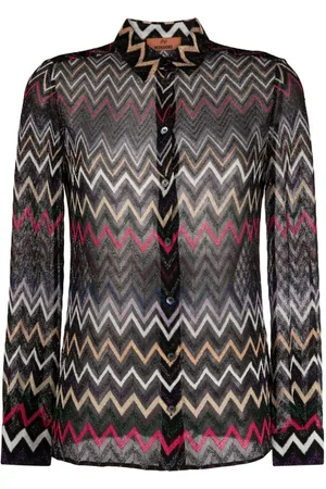 Missoni Camicia con motivo a zigzag