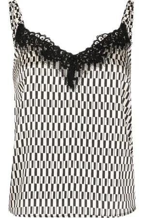 Liu Jo Top smanicato con motivo geometrico