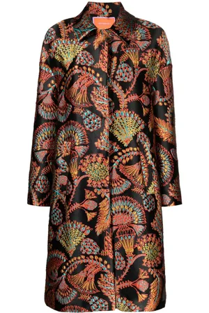 La DoubleJ Cappotto Boxy Sicomore jacquard