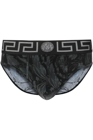 VERSACE Slip con stampa Barocco