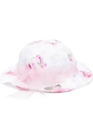 MONNALISA Cappello bucket a fiori con tulle
