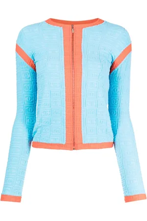 CHANEL Cardigan con zip