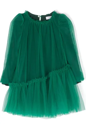 MONNALISA Long-sleeved tulle dress
