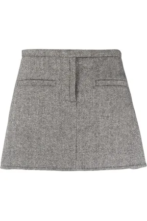 Courrèges Minigonna Caviar a trapezio