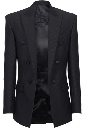Balmain Blazer con stampa monogramma