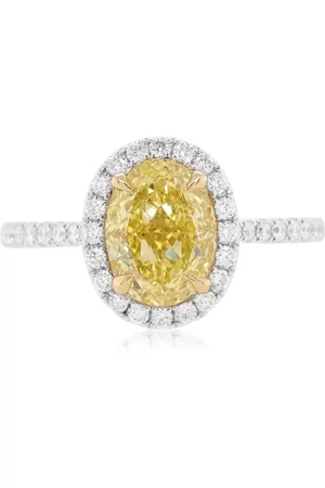 HYT Jewelry Anello in oro bianco e giallo 18kt con diamanti