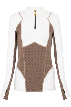 Balmain Top con effetto jacquard