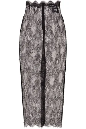 Dolce & Gabbana Gonna midi semi trasparente