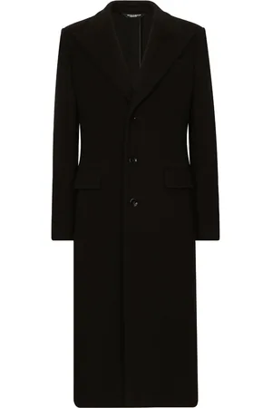 Dolce & Gabbana Cappotto monopetto con revers a lancia