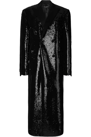 Dolce & Gabbana Cappotto doppiopetto con revers a lancia