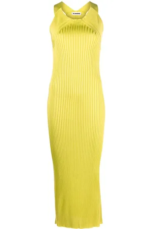 Jil Sander Abito lungo smanicato