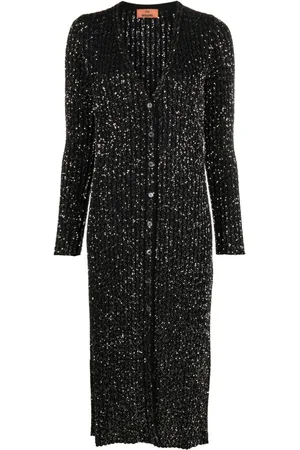 Missoni Cardigan lungo con effetto metallizzato