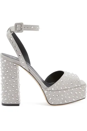 Giuseppe Zanotti Sandali New Betty Sparkle con plateau 120mm