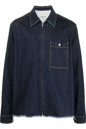 Lanvin Giacca denim con taglio a vivo